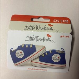 $60 gift card for little wanderers site